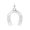 12 Pack: Silver Plated Pavé Horseshoe Charm by Bead Landing™